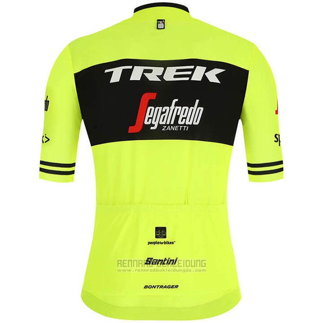 2019 Fahrradbekleidung Trek Segafredo Grun Shwarz Trikot Kurzarm und Tragerhose - zum Schließen ins Bild klicken